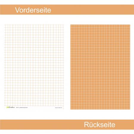 Pastellorange kariert - Designpapier